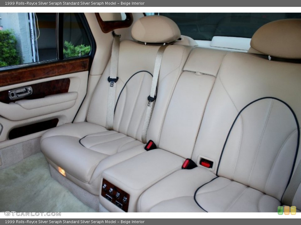 Beige Interior Rear Seat for the 1999 Rolls-Royce Silver Seraph  #71829329