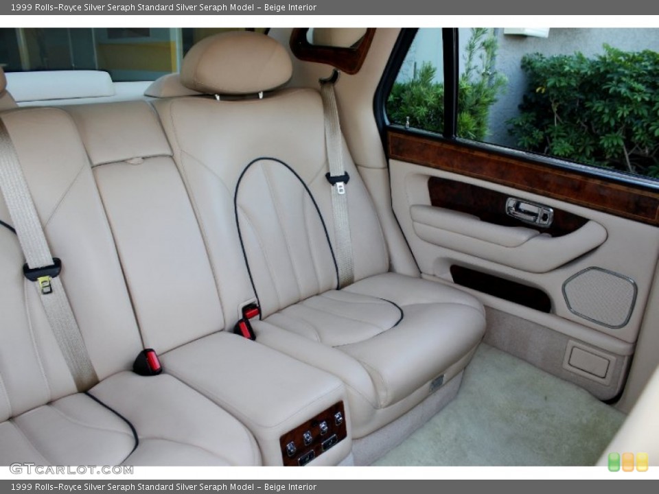 Beige Interior Rear Seat for the 1999 Rolls-Royce Silver Seraph  #71829344