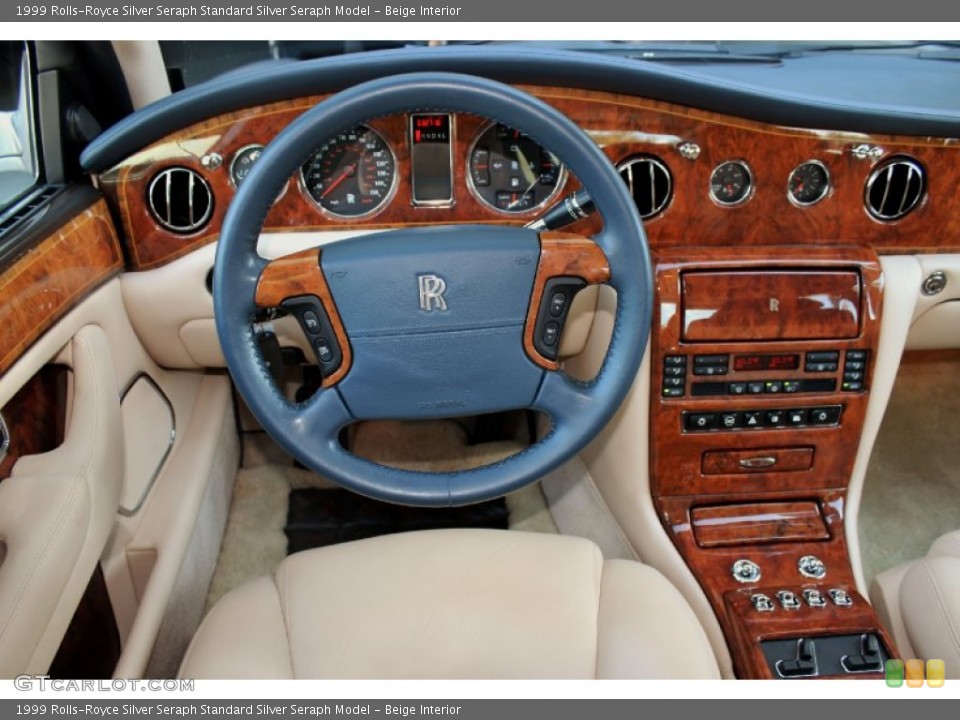 Beige Interior Dashboard for the 1999 Rolls-Royce Silver Seraph  #71829461