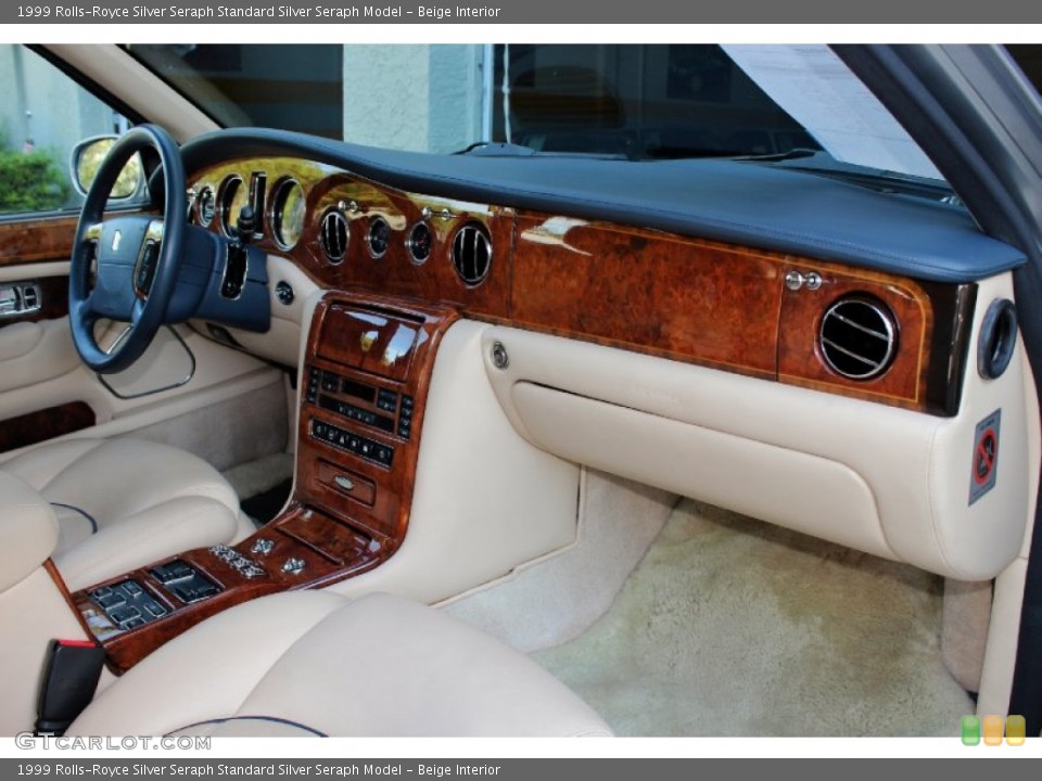 Beige Interior Dashboard for the 1999 Rolls-Royce Silver Seraph  #71829530