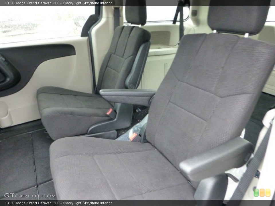 Black/Light Graystone Interior Rear Seat for the 2013 Dodge Grand Caravan SXT #71835188