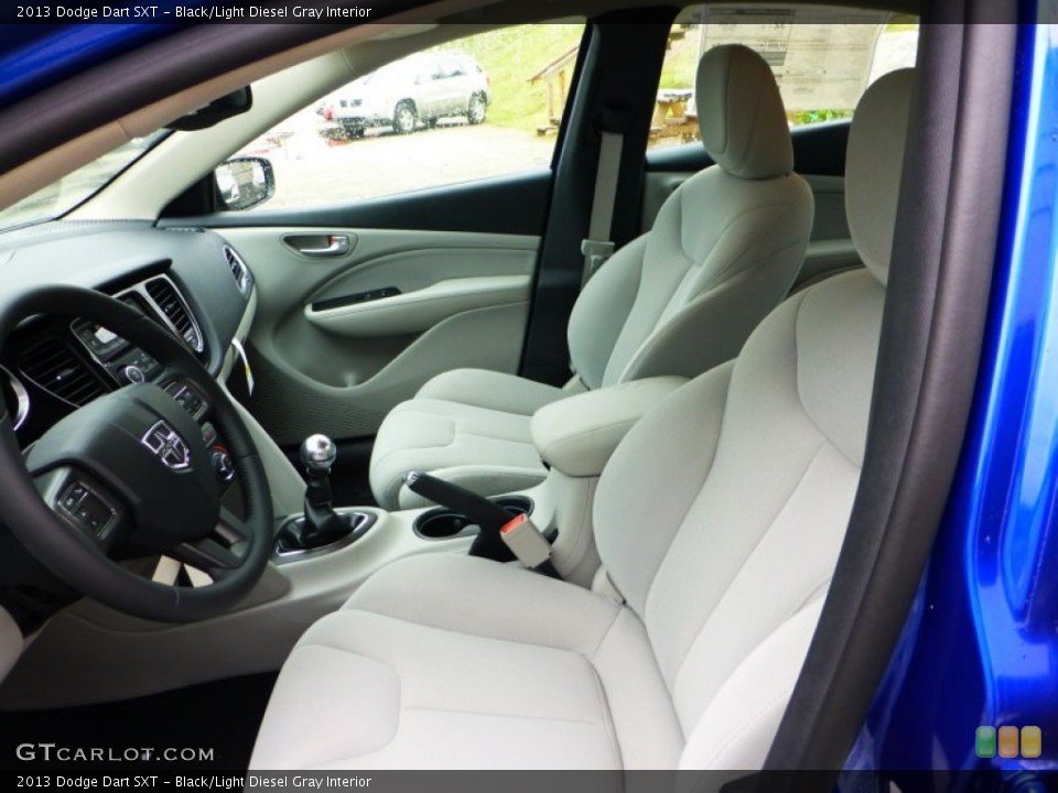 Black/Light Diesel Gray Interior Front Seat for the 2013 Dodge Dart SXT #71836586