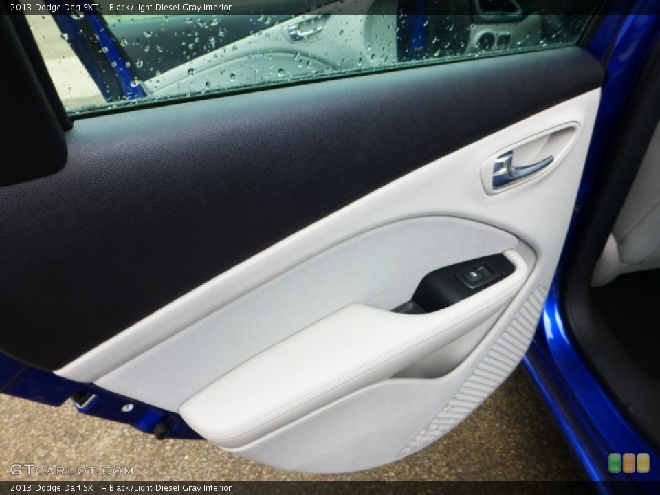 Black/Light Diesel Gray Interior Door Panel for the 2013 Dodge Dart SXT #71836655