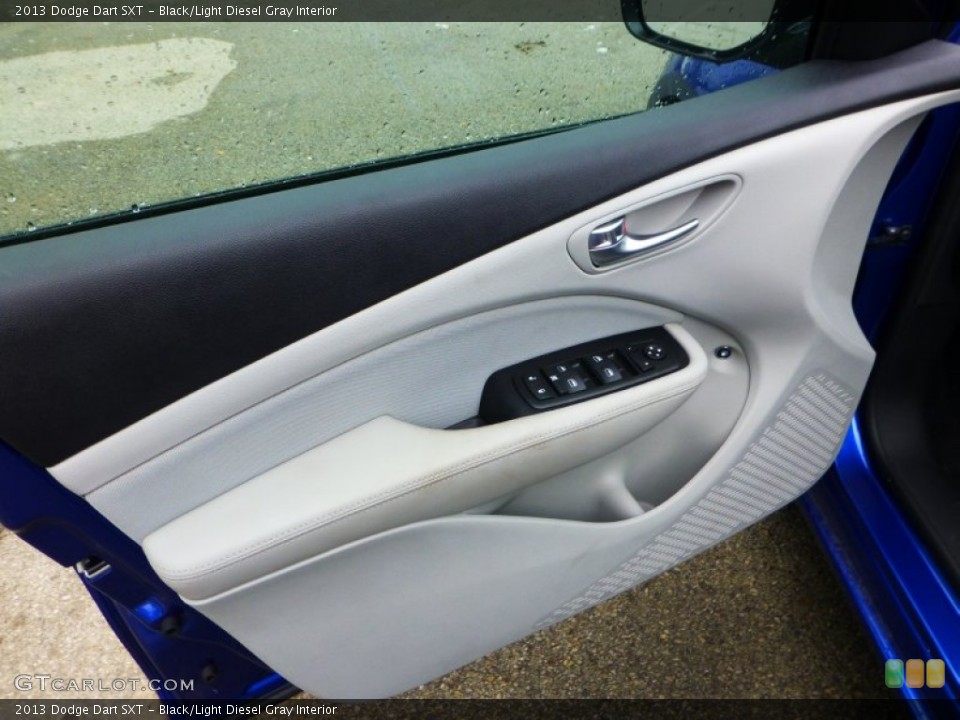 Black/Light Diesel Gray Interior Door Panel for the 2013 Dodge Dart SXT #71836683
