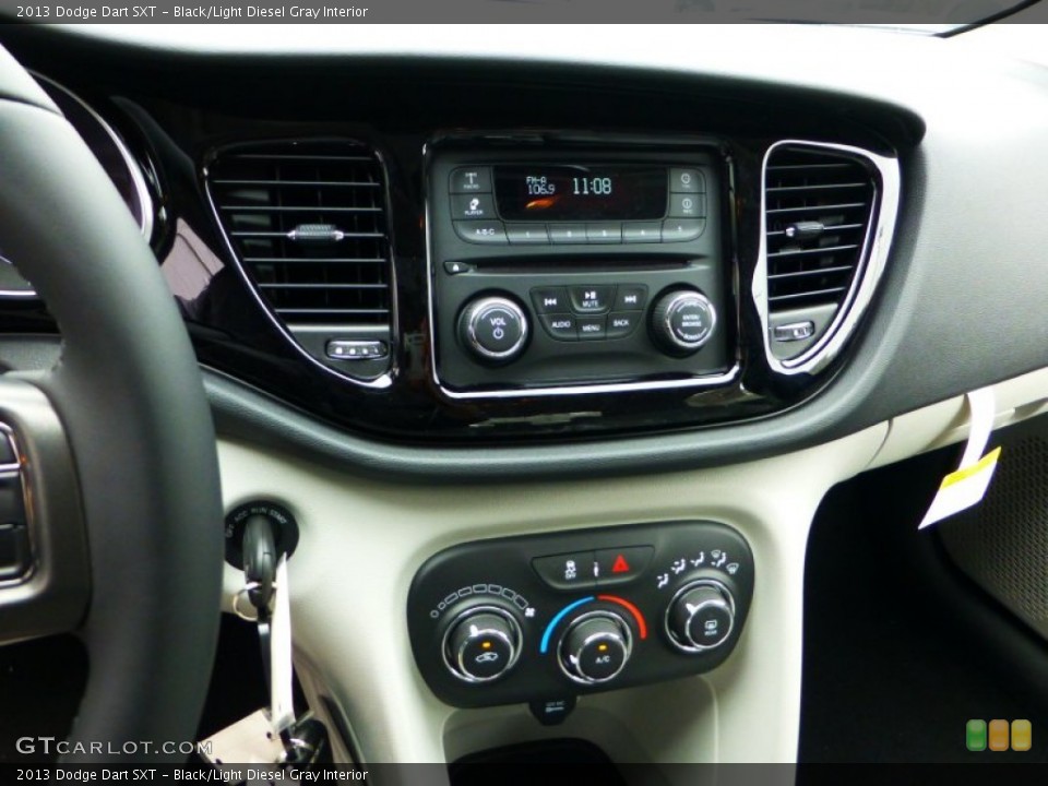 Black/Light Diesel Gray Interior Controls for the 2013 Dodge Dart SXT #71836769
