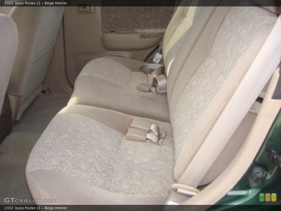 Beige Interior Rear Seat for the 2002 Isuzu Rodeo LS #71837732