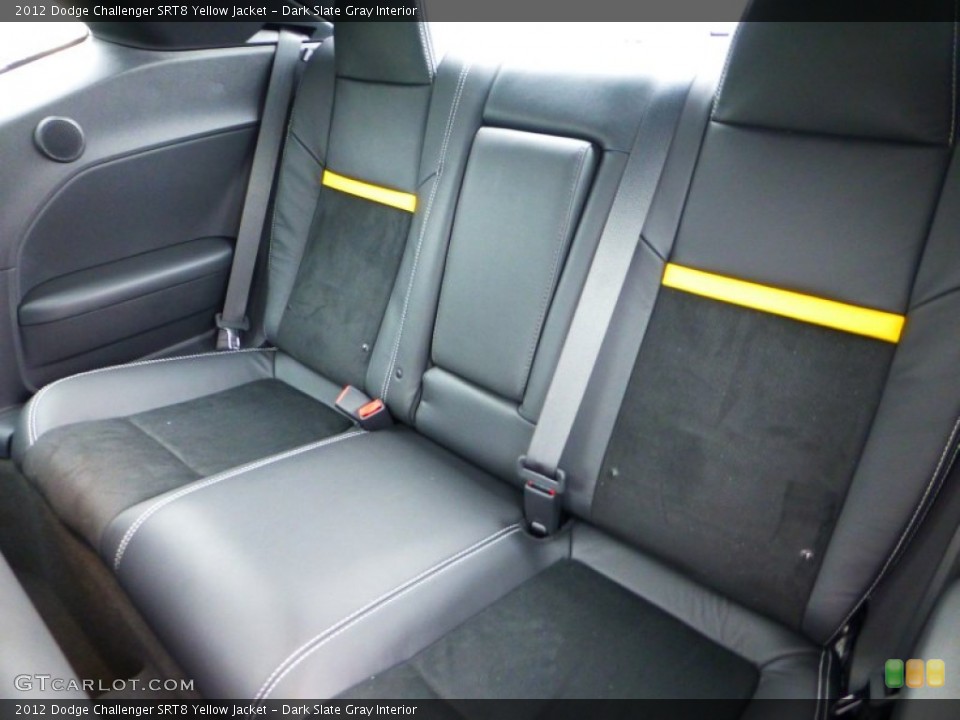 Dark Slate Gray Interior Rear Seat for the 2012 Dodge Challenger SRT8 Yellow Jacket #71838775
