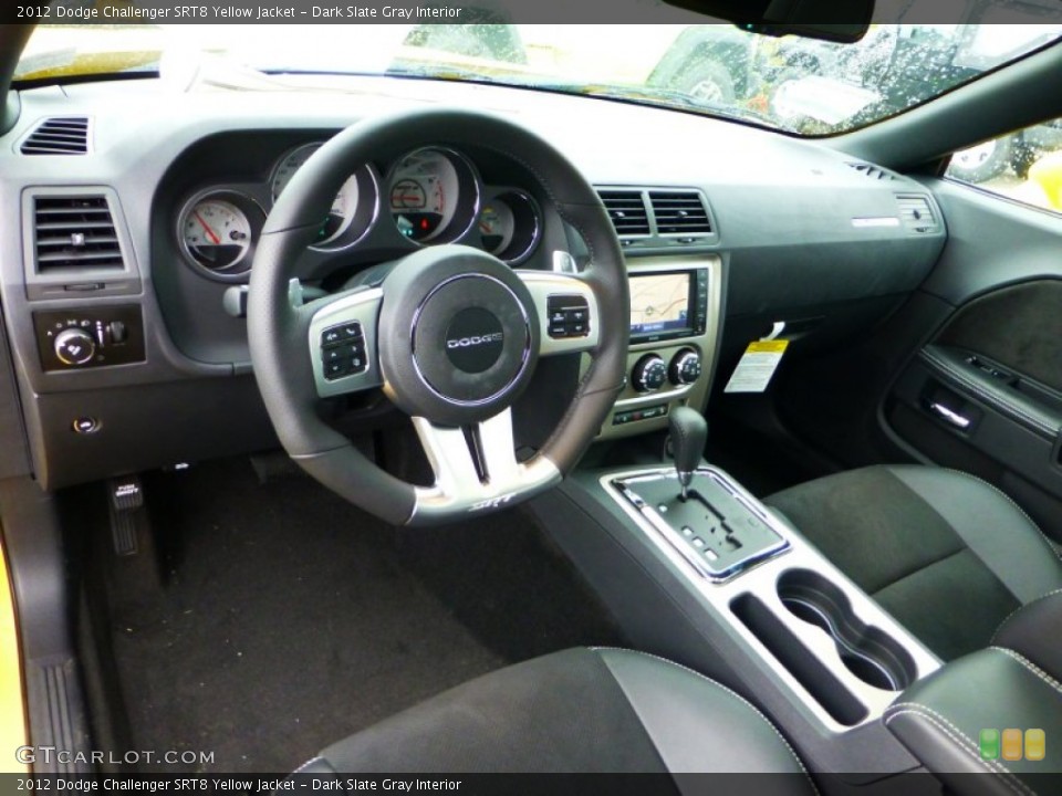 Dark Slate Gray Interior Prime Interior for the 2012 Dodge Challenger SRT8 Yellow Jacket #71838797
