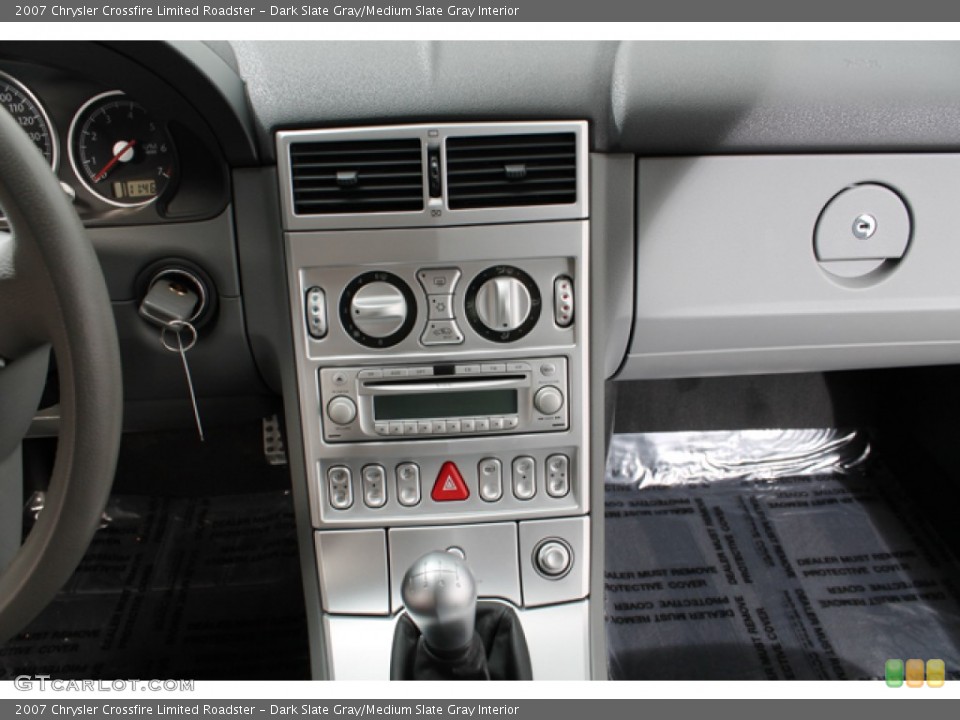 Dark Slate Gray/Medium Slate Gray Interior Controls for the 2007 Chrysler Crossfire Limited Roadster #71838851