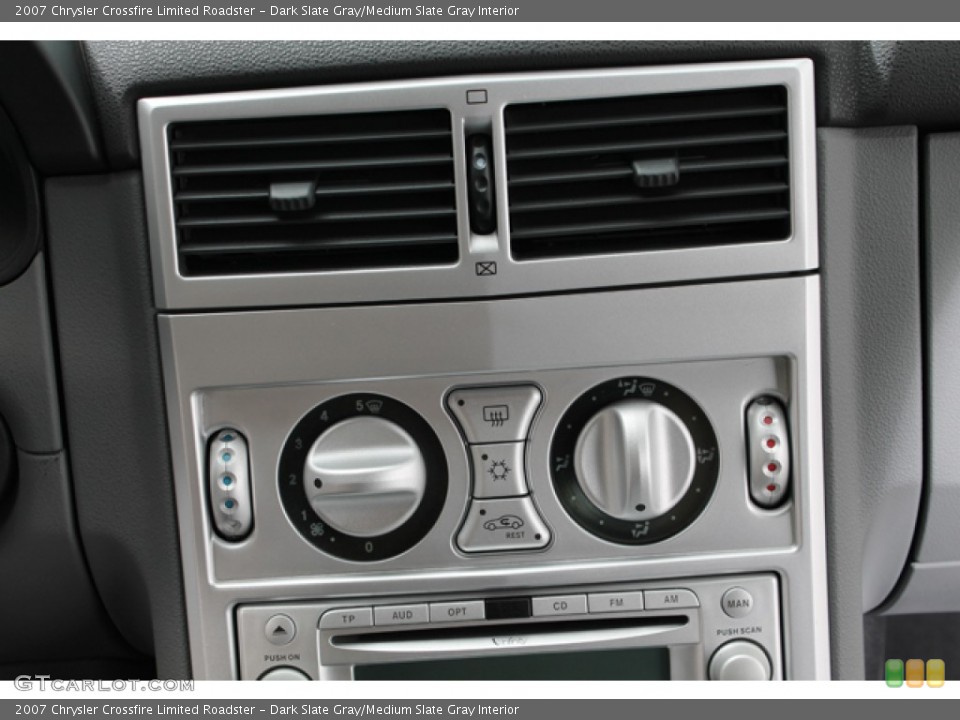 Dark Slate Gray/Medium Slate Gray Interior Controls for the 2007 Chrysler Crossfire Limited Roadster #71838872