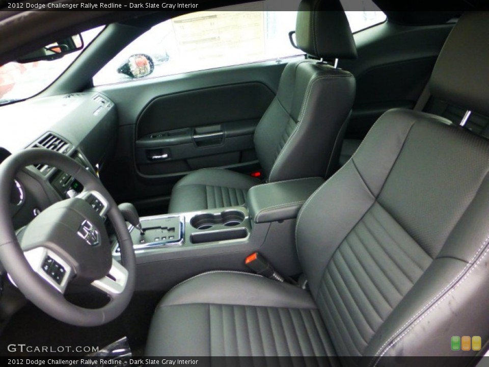Dark Slate Gray Interior Front Seat for the 2012 Dodge Challenger Rallye Redline #71839977