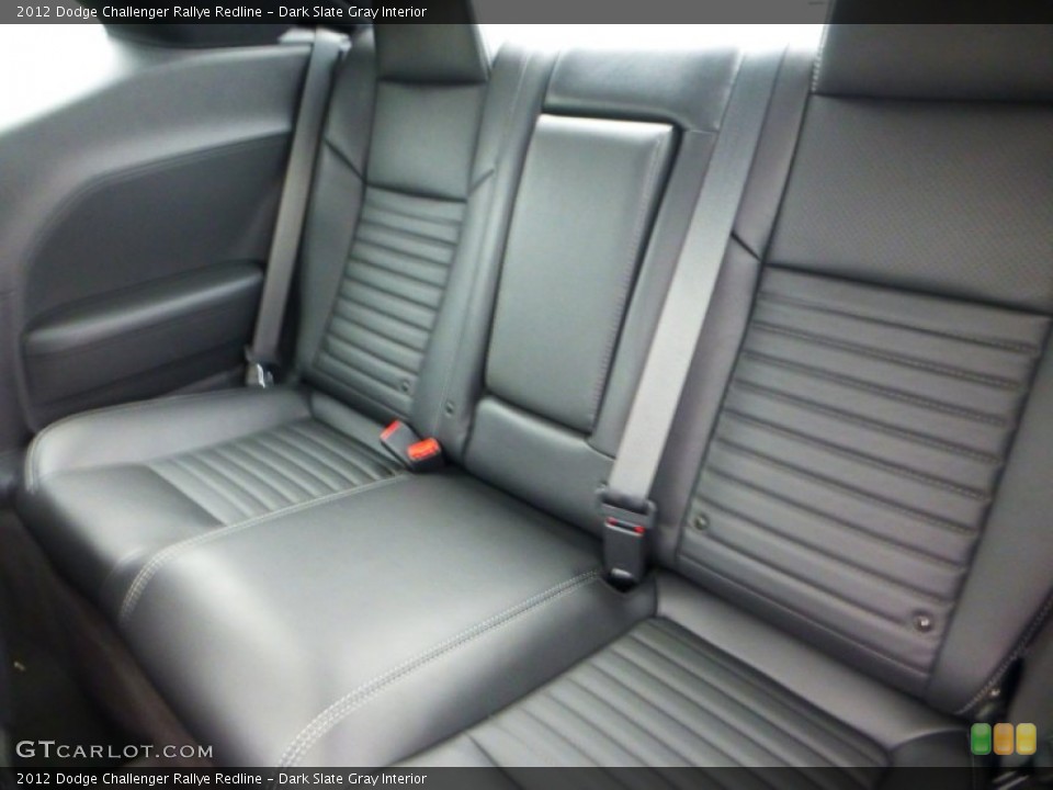 Dark Slate Gray Interior Rear Seat for the 2012 Dodge Challenger Rallye Redline #71840003