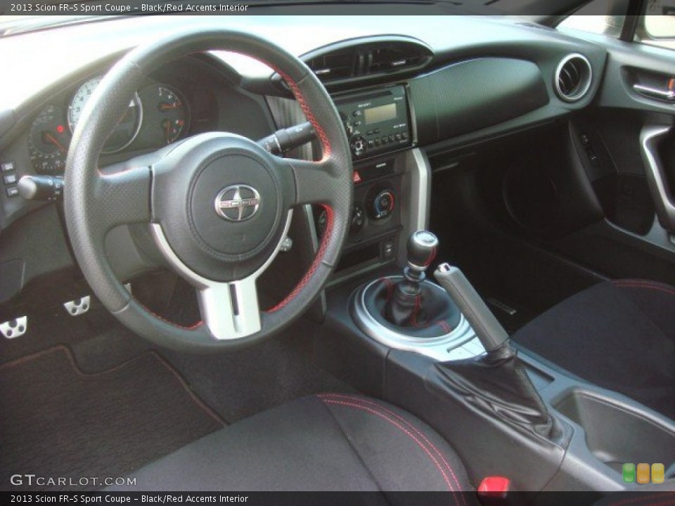 Black/Red Accents Interior Prime Interior for the 2013 Scion FR-S Sport Coupe #71844452