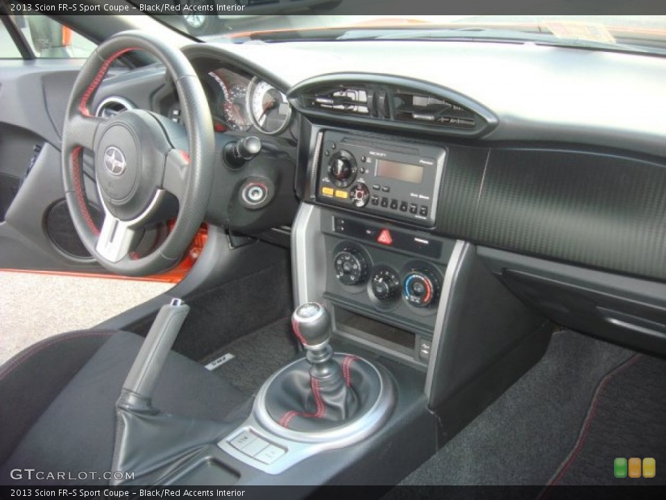 Black/Red Accents Interior Dashboard for the 2013 Scion FR-S Sport Coupe #71844494