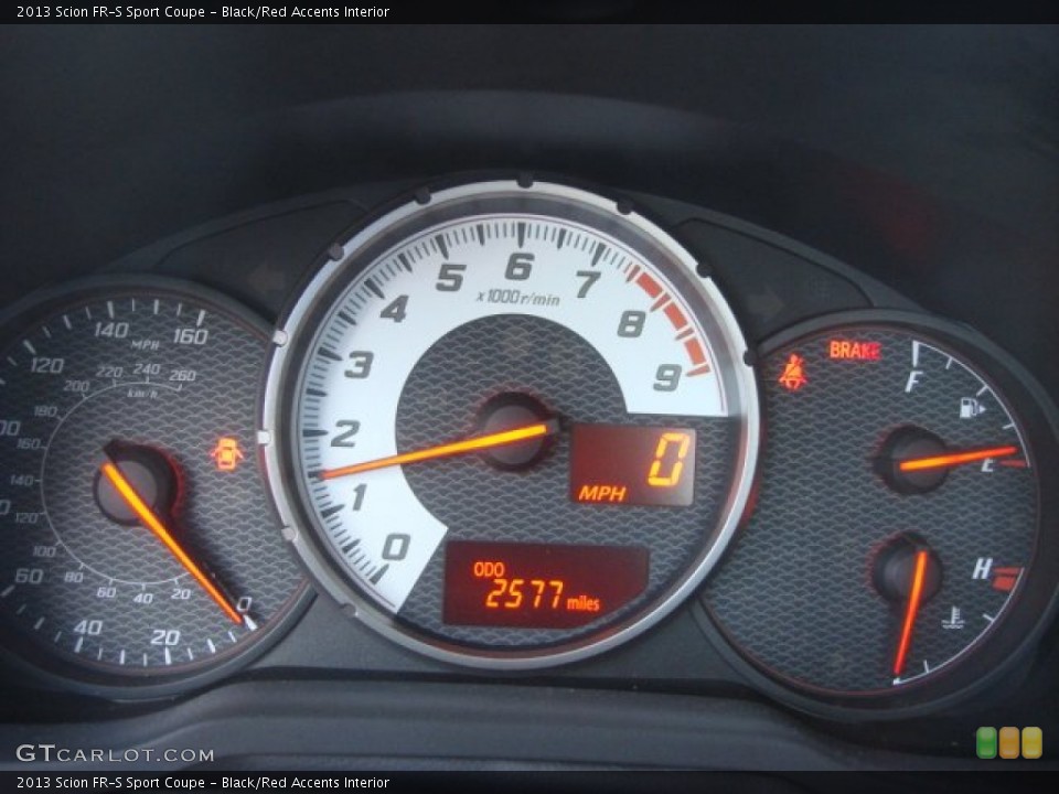 Black/Red Accents Interior Gauges for the 2013 Scion FR-S Sport Coupe #71844561