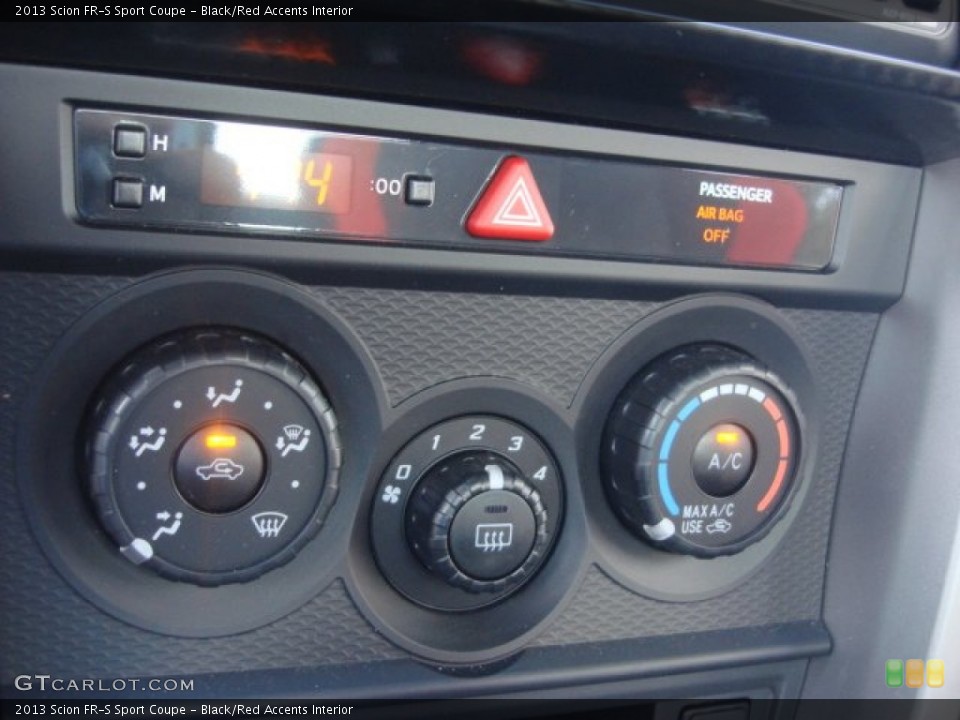 Black/Red Accents Interior Controls for the 2013 Scion FR-S Sport Coupe #71844600
