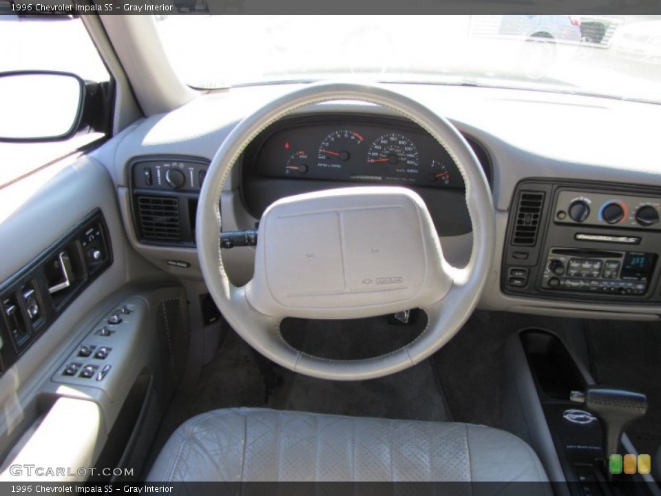 Gray Interior Steering Wheel for the 1996 Chevrolet Impala SS #71845649