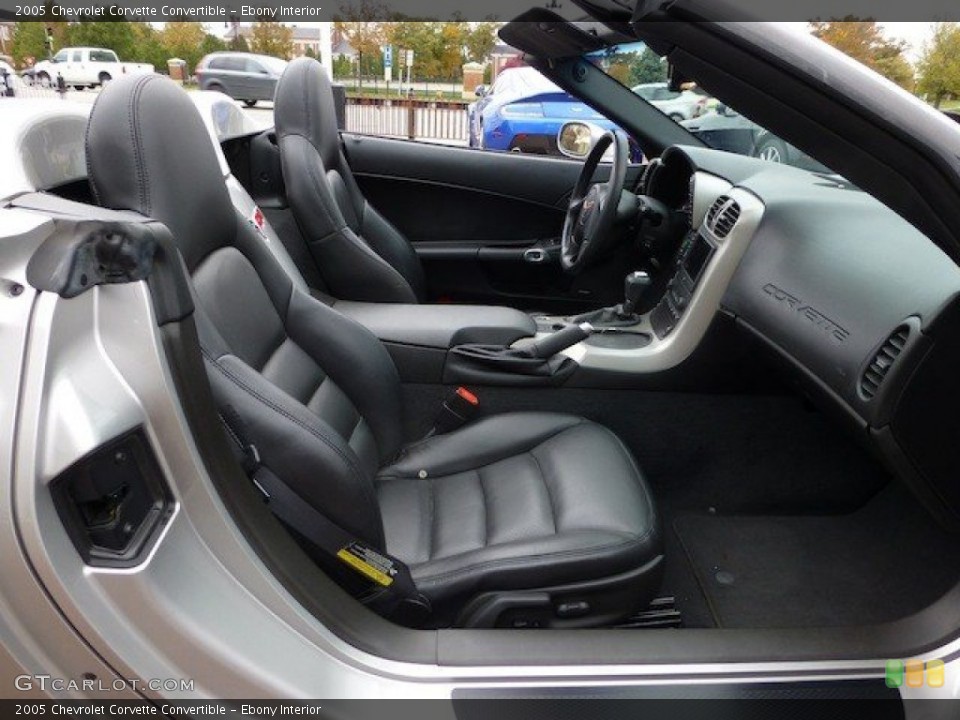 Ebony Interior Photo for the 2005 Chevrolet Corvette Convertible #71847953