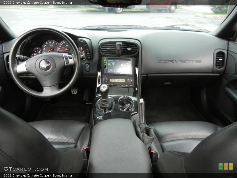 Ebony Interior Dashboard for the 2009 Chevrolet Corvette Coupe #71848372