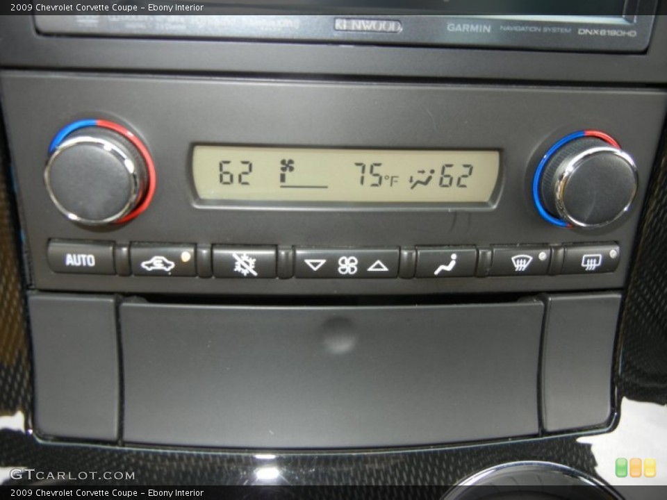 Ebony Interior Controls for the 2009 Chevrolet Corvette Coupe #71848760