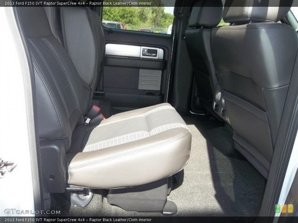 Raptor Black Leather/Cloth Interior Rear Seat for the 2013 Ford F150 SVT Raptor SuperCrew 4x4 #71851308
