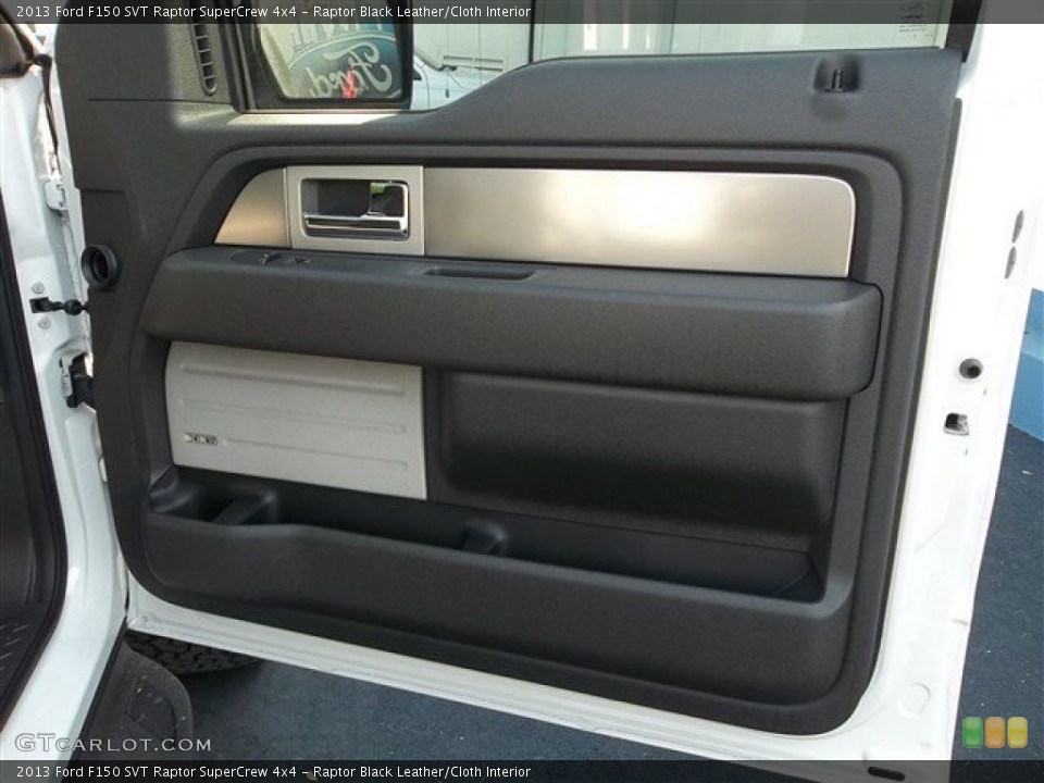 Raptor Black Leather/Cloth Interior Door Panel for the 2013 Ford F150 SVT Raptor SuperCrew 4x4 #71851323