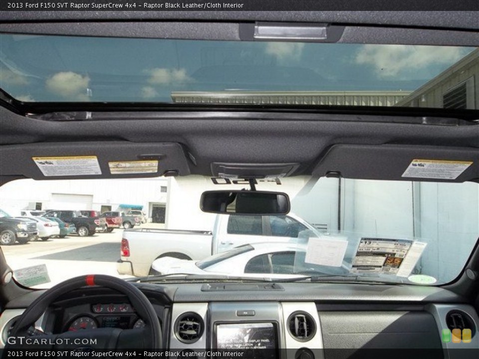 Raptor Black Leather/Cloth Interior Sunroof for the 2013 Ford F150 SVT Raptor SuperCrew 4x4 #71851326