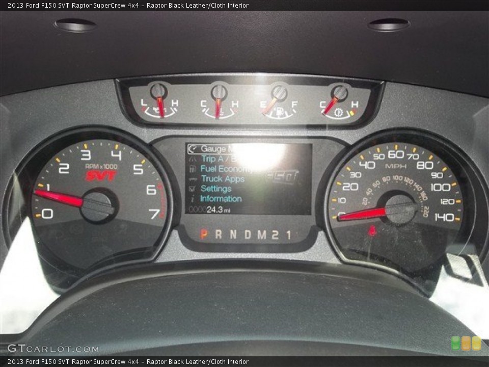 Raptor Black Leather/Cloth Interior Gauges for the 2013 Ford F150 SVT Raptor SuperCrew 4x4 #71851359