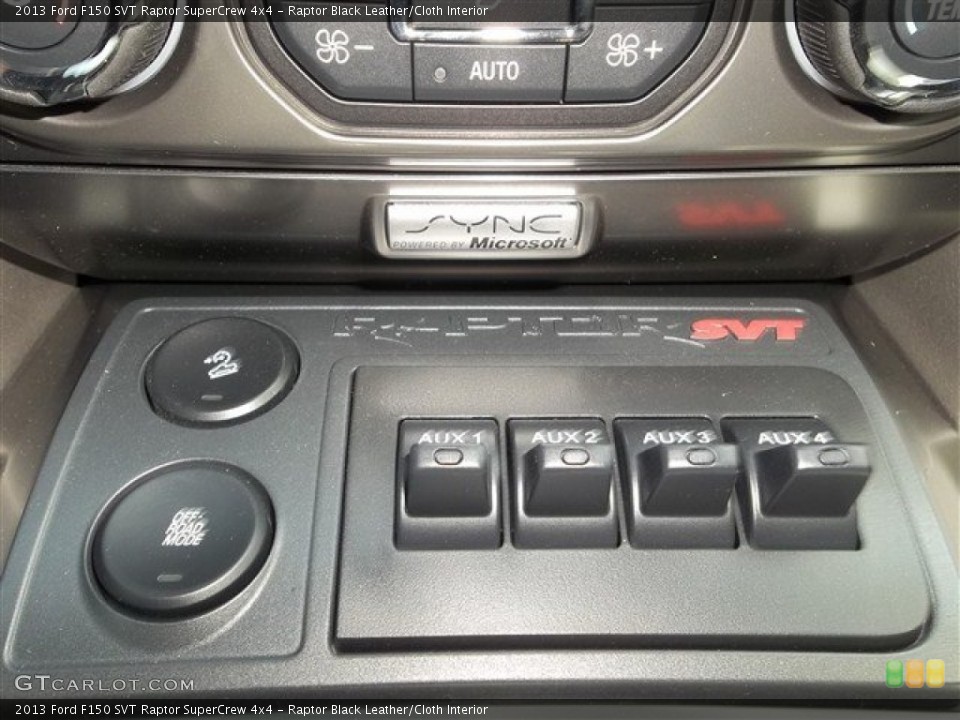 Raptor Black Leather/Cloth Interior Controls for the 2013 Ford F150 SVT Raptor SuperCrew 4x4 #71851368