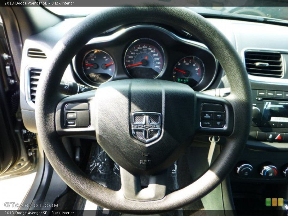 Black Interior Steering Wheel for the 2013 Dodge Avenger SE #71855233