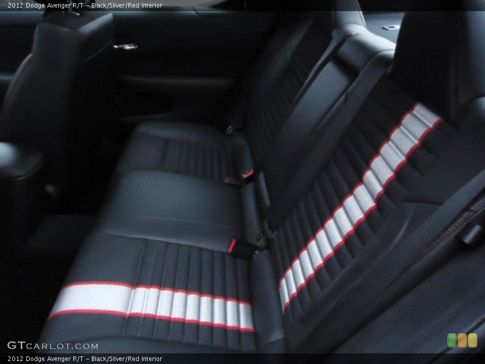Black/Silver/Red Interior Rear Seat for the 2012 Dodge Avenger R/T #71855355