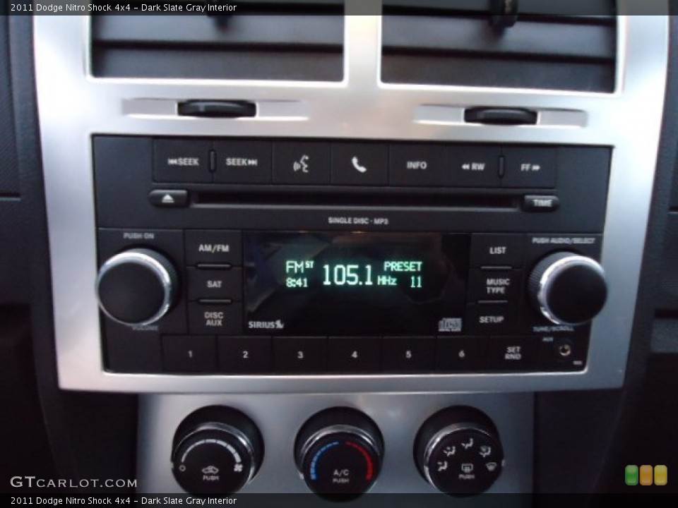 Dark Slate Gray Interior Audio System for the 2011 Dodge Nitro Shock 4x4 #71855839