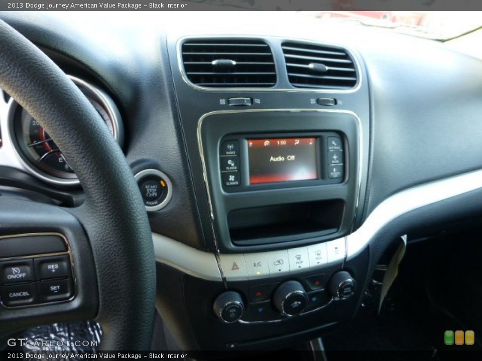 Black Interior Controls for the 2013 Dodge Journey American Value Package #71856325