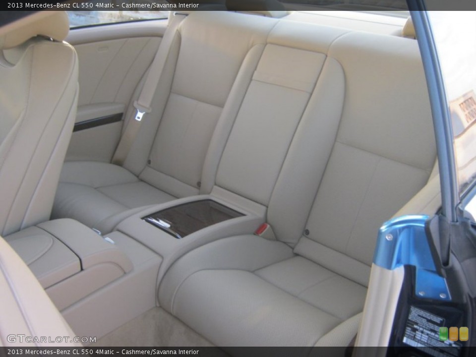 Cashmere/Savanna Interior Rear Seat for the 2013 Mercedes-Benz CL 550 4Matic #71857027