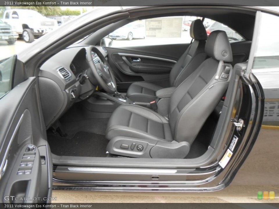 Titan Black Interior Prime Interior for the 2013 Volkswagen Eos Komfort #71864831