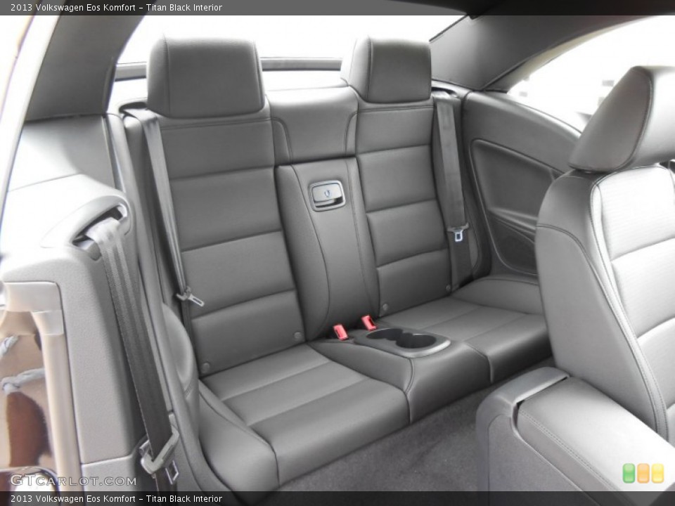 Titan Black Interior Rear Seat for the 2013 Volkswagen Eos Komfort #71864903