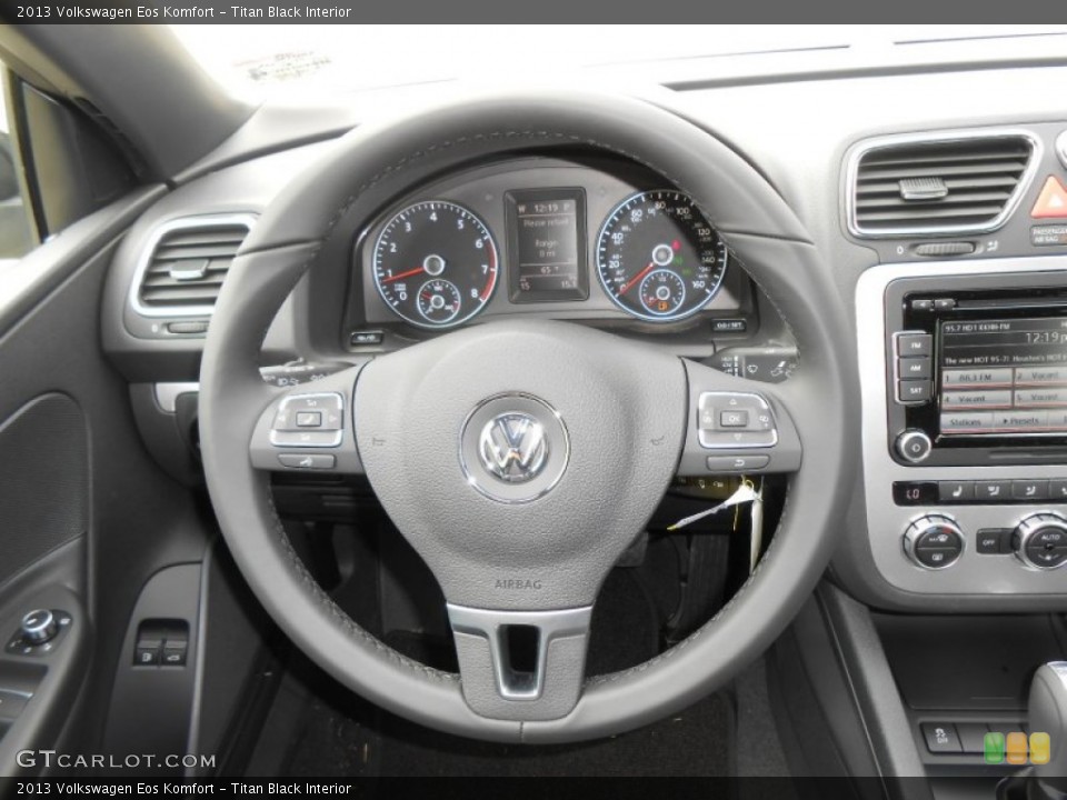 Titan Black Interior Steering Wheel for the 2013 Volkswagen Eos Komfort #71864941