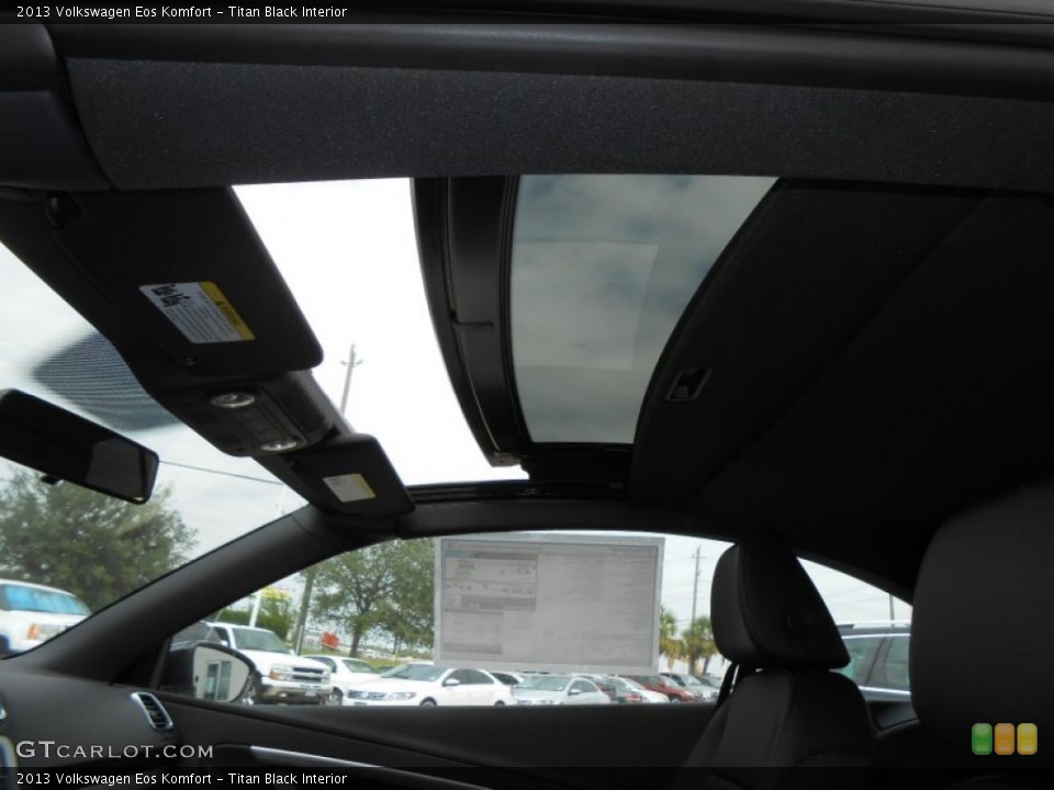 Titan Black Interior Sunroof for the 2013 Volkswagen Eos Komfort #71865099