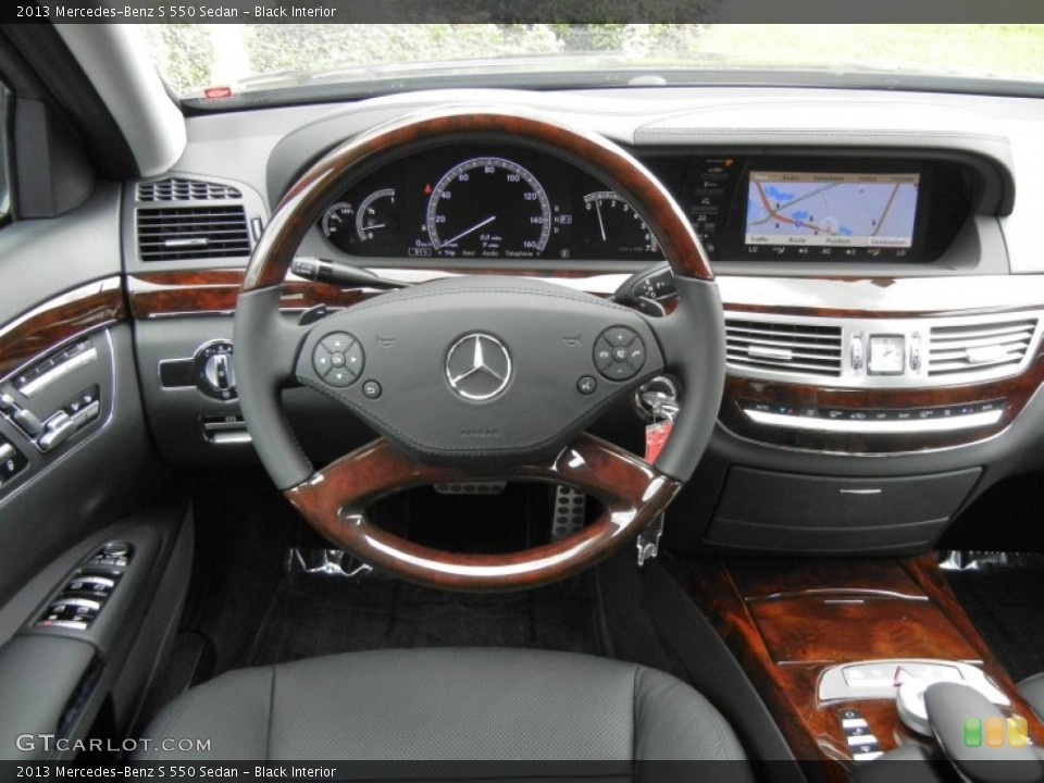 Black Interior Dashboard for the 2013 Mercedes-Benz S 550 Sedan #71866242