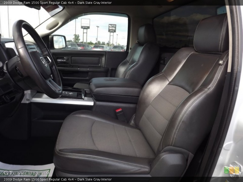 Dark Slate Gray Interior Front Seat for the 2009 Dodge Ram 1500 Sport Regular Cab 4x4 #71866275