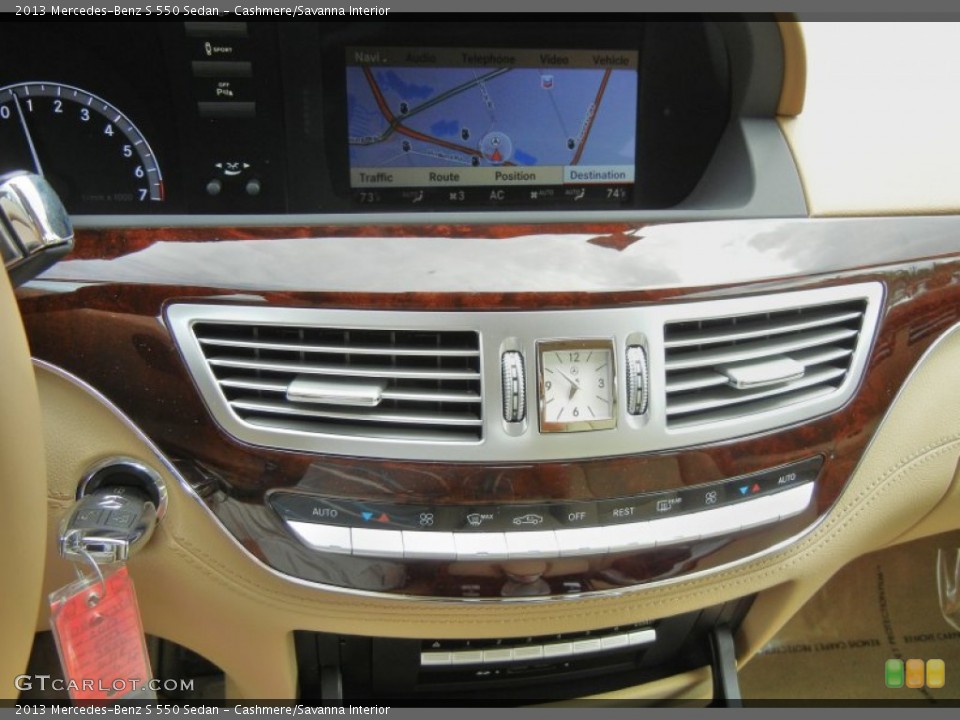 Cashmere/Savanna Interior Controls for the 2013 Mercedes-Benz S 550 Sedan #71866881