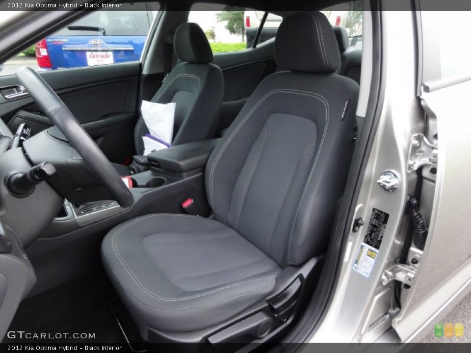 Black Interior Front Seat for the 2012 Kia Optima Hybrid #71875778