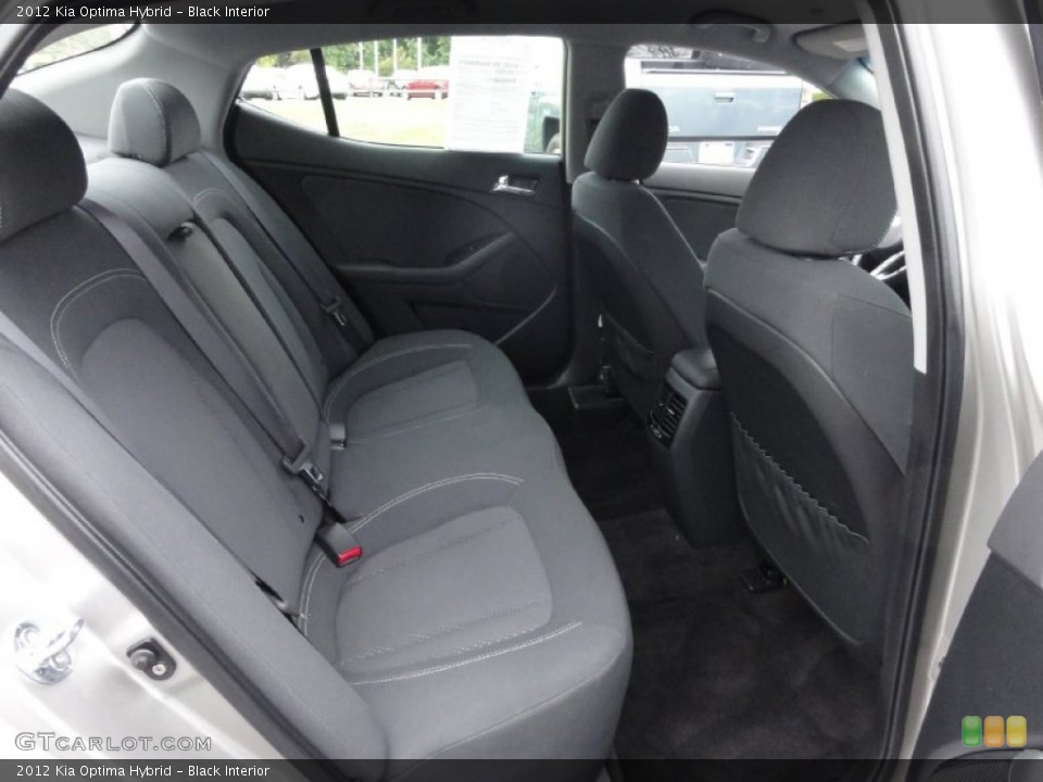 Black Interior Rear Seat for the 2012 Kia Optima Hybrid #71875860