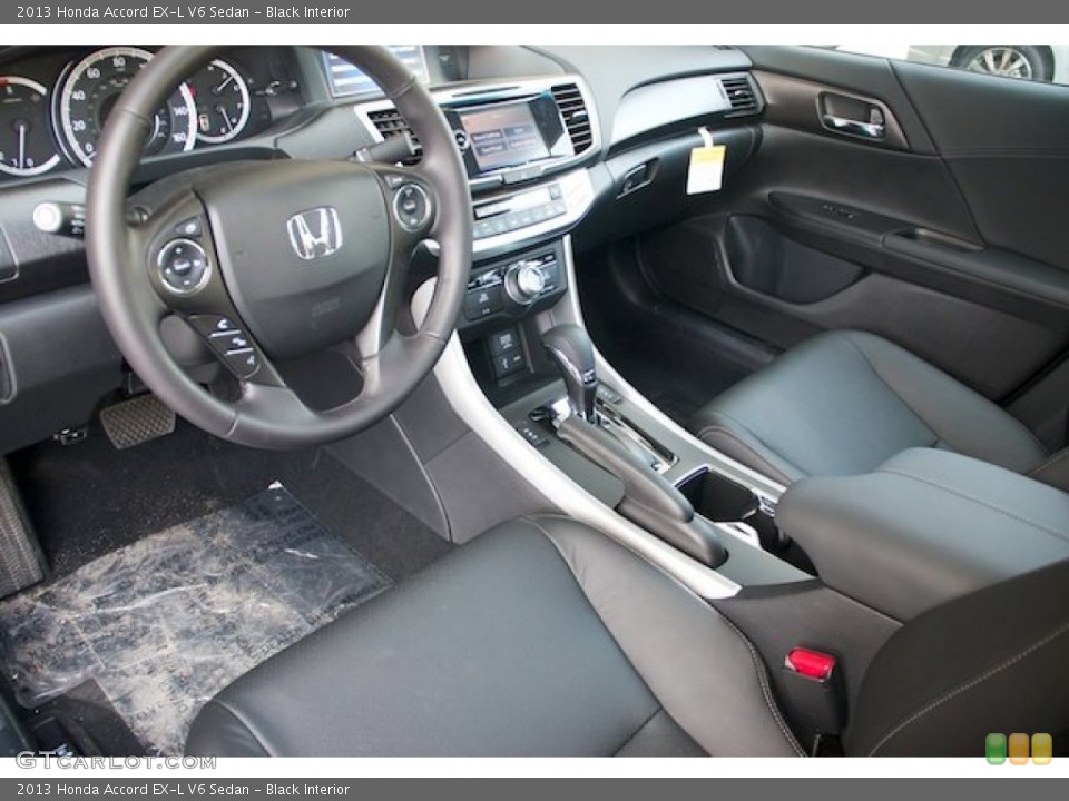 Black Interior Prime Interior for the 2013 Honda Accord EX-L V6 Sedan #71877181