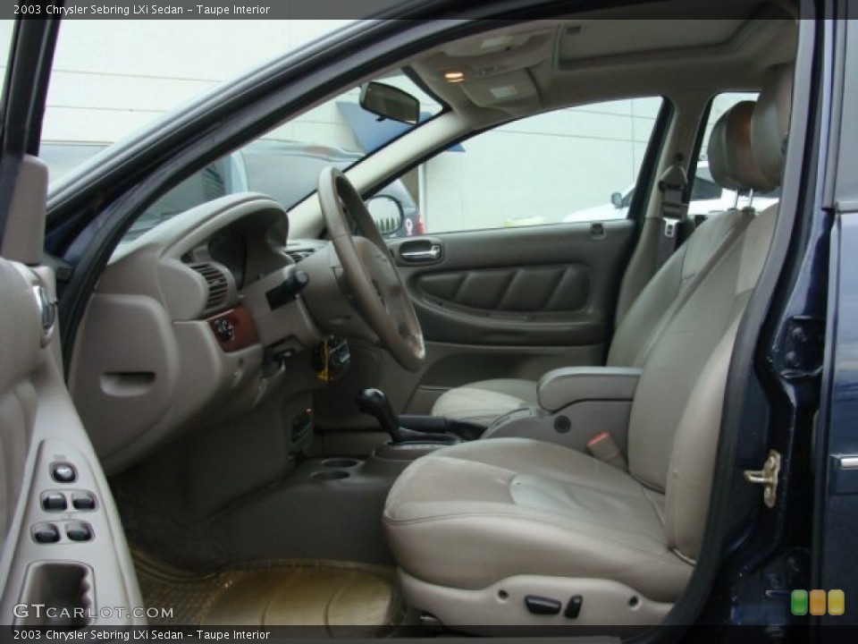 Taupe Interior Front Seat for the 2003 Chrysler Sebring LXi Sedan #71877235