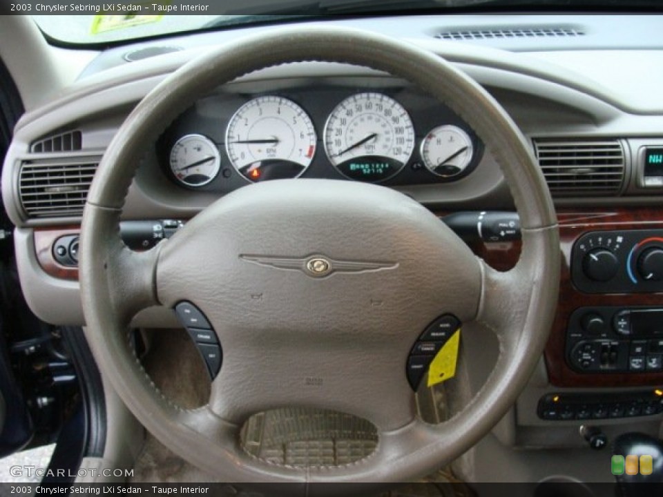 Taupe Interior Steering Wheel for the 2003 Chrysler Sebring LXi Sedan #71877294