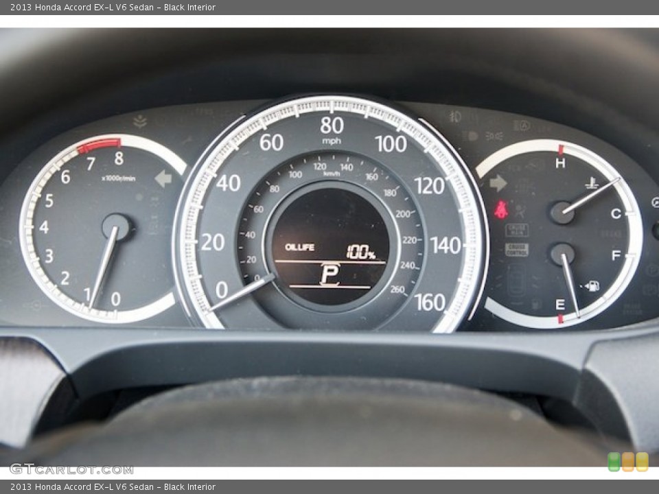 Black Interior Gauges for the 2013 Honda Accord EX-L V6 Sedan #71877833