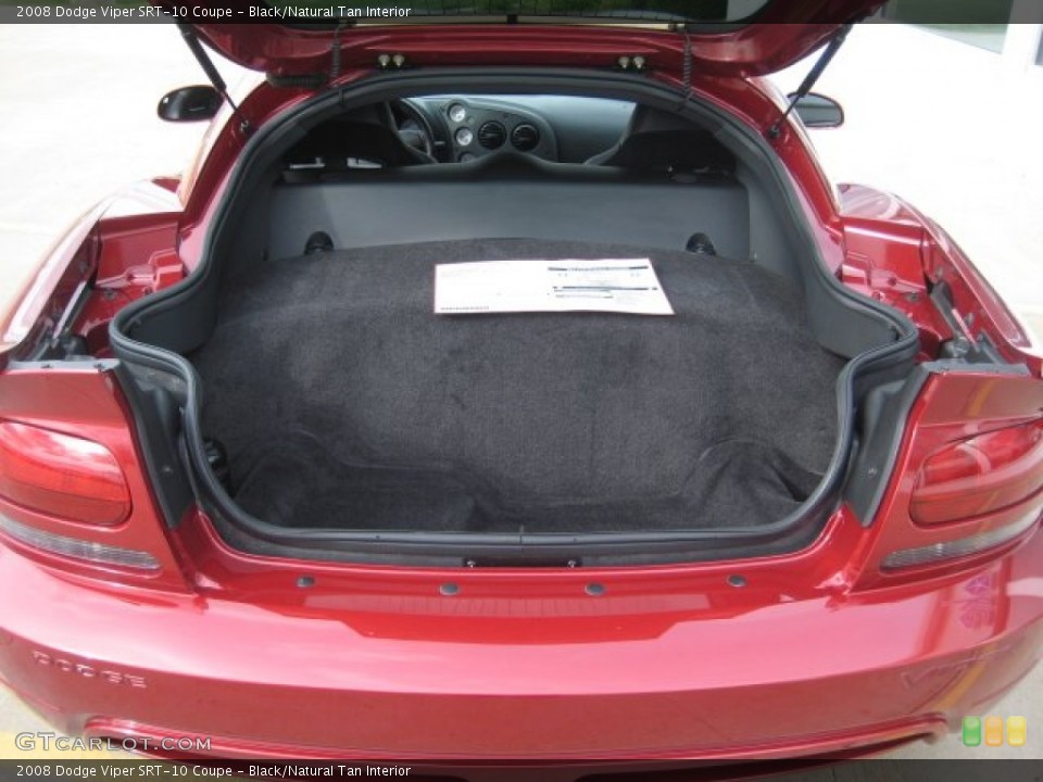 Black/Natural Tan Interior Trunk for the 2008 Dodge Viper SRT-10 Coupe #71880336