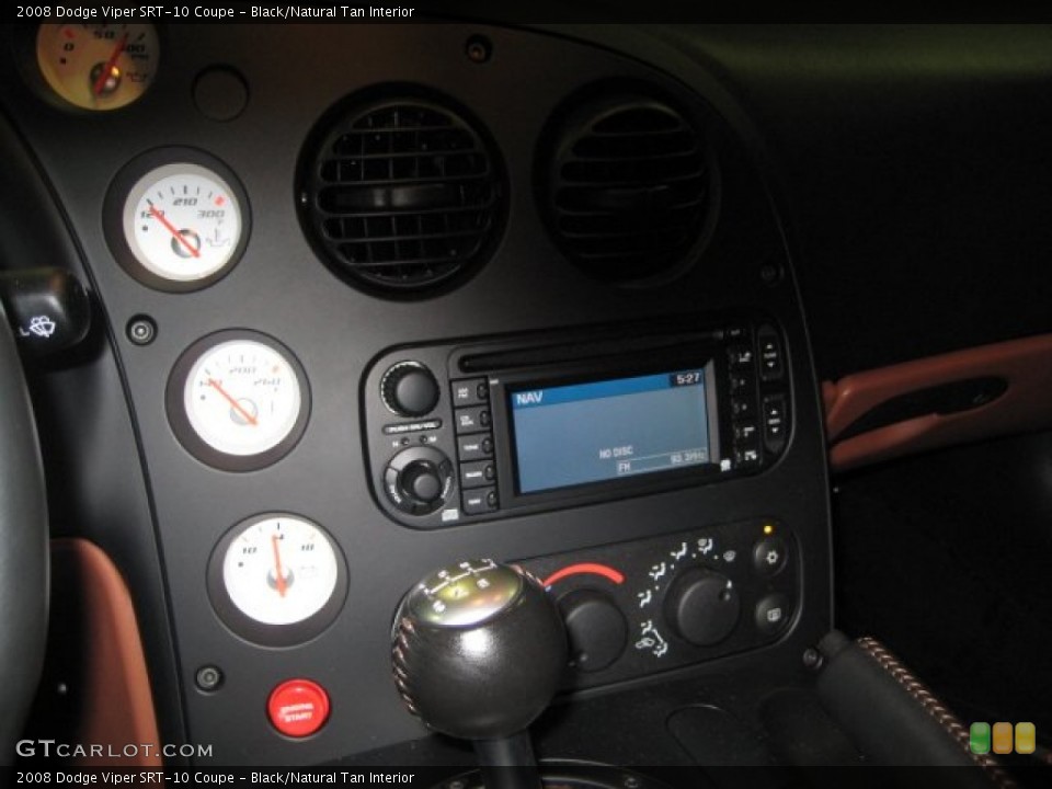 Black/Natural Tan Interior Controls for the 2008 Dodge Viper SRT-10 Coupe #71880922