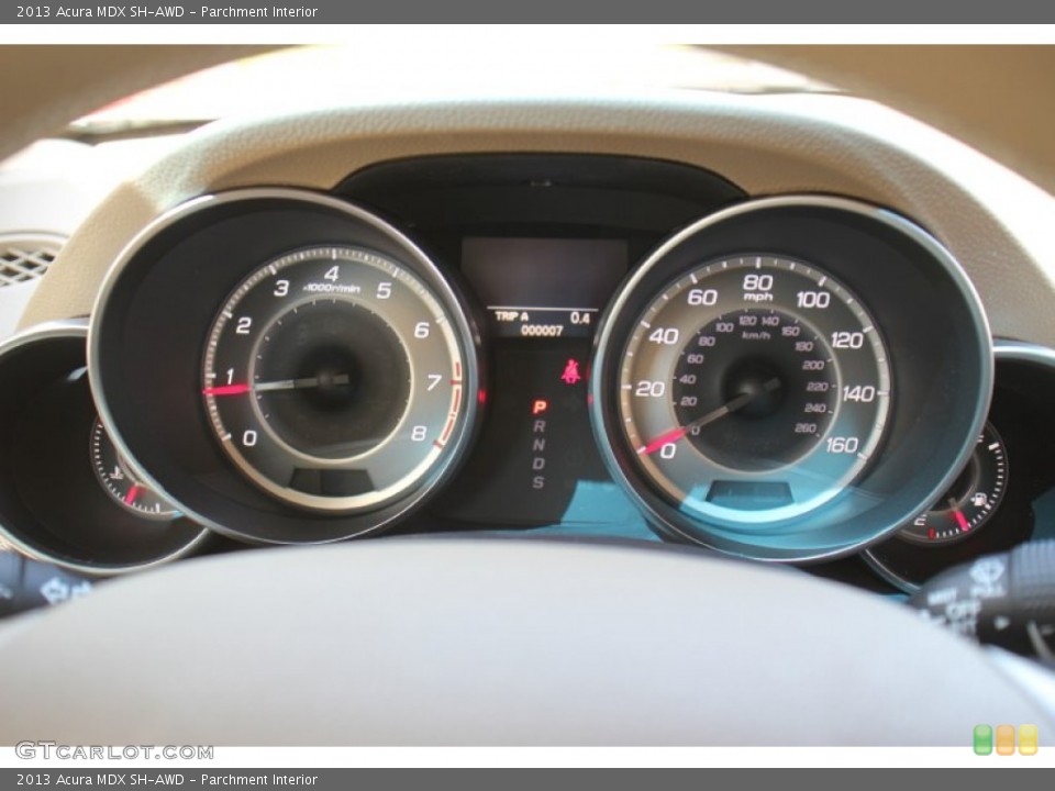 Parchment Interior Gauges for the 2013 Acura MDX SH-AWD #71881071